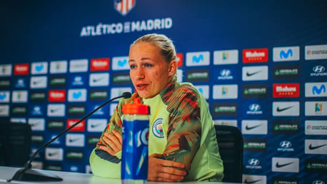 PRESS CONFERENCE: Pauline Bremer addresses the media ahead of the game