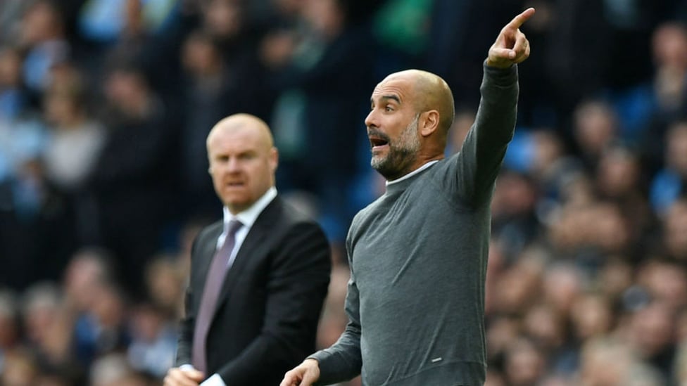 PEP TALK : The boss fires out some instructions