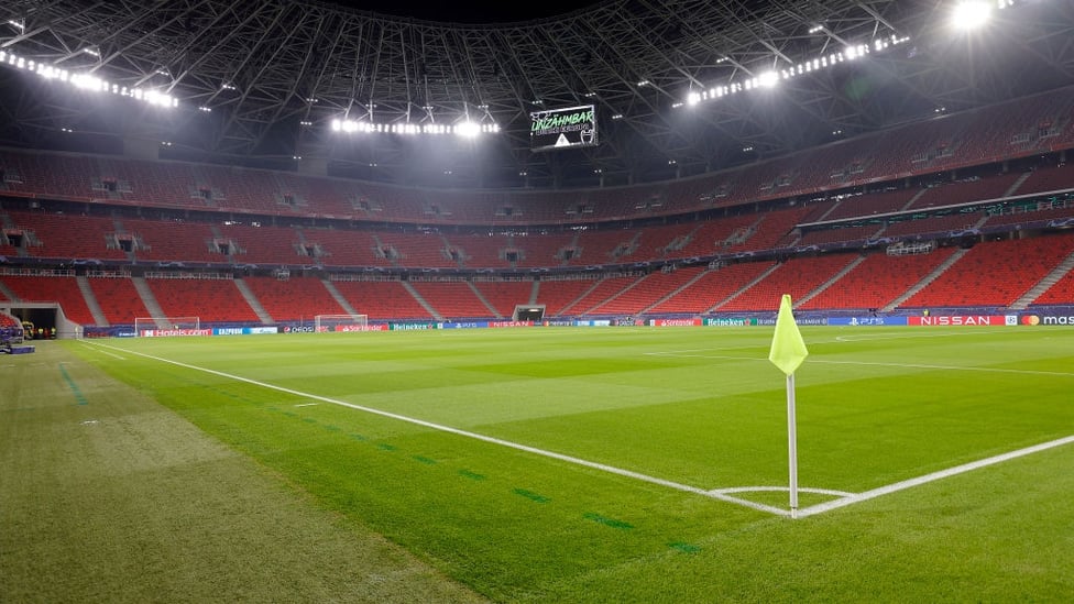 BUDAPEST : The Puskas Stadium in Bulgaria in perfect condition for City's visit!