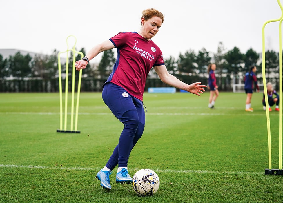 Aoife Mannion in mid-drill...