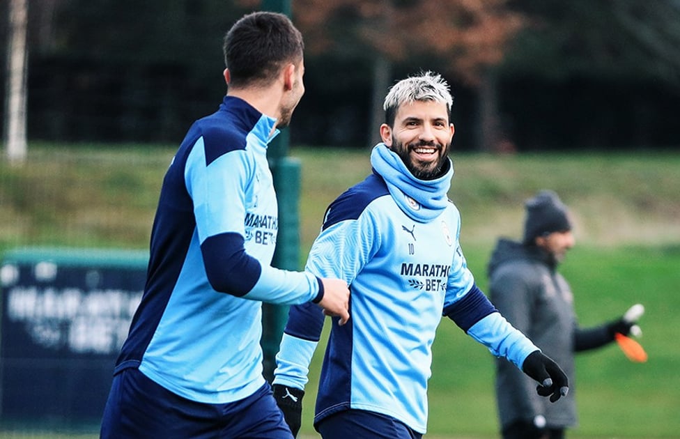 SMILING SERGIO : A smile from Sergio as he looks to feature tomorrow