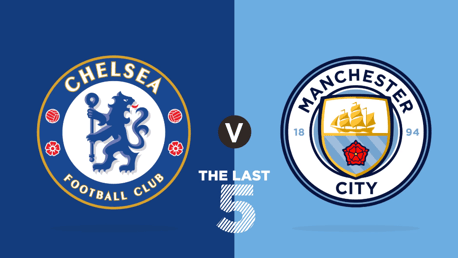 Chelsea v Manchester City: Last 5 goals