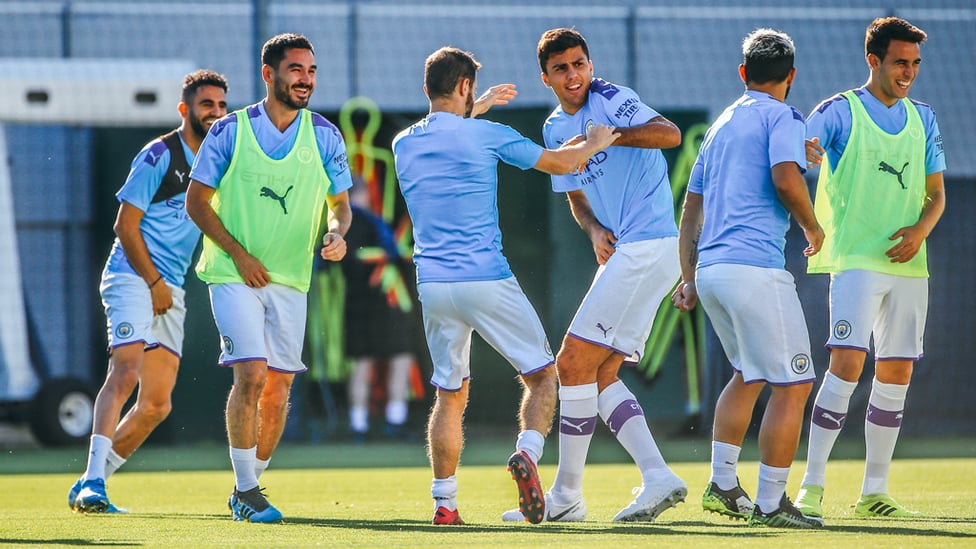 MISCHIEF : Bernardo gets to grips with Rodrigo.