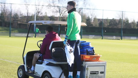 CUP FEVER: The City squad were out on the training field earlier today preparing for Sunday's FA Cup game