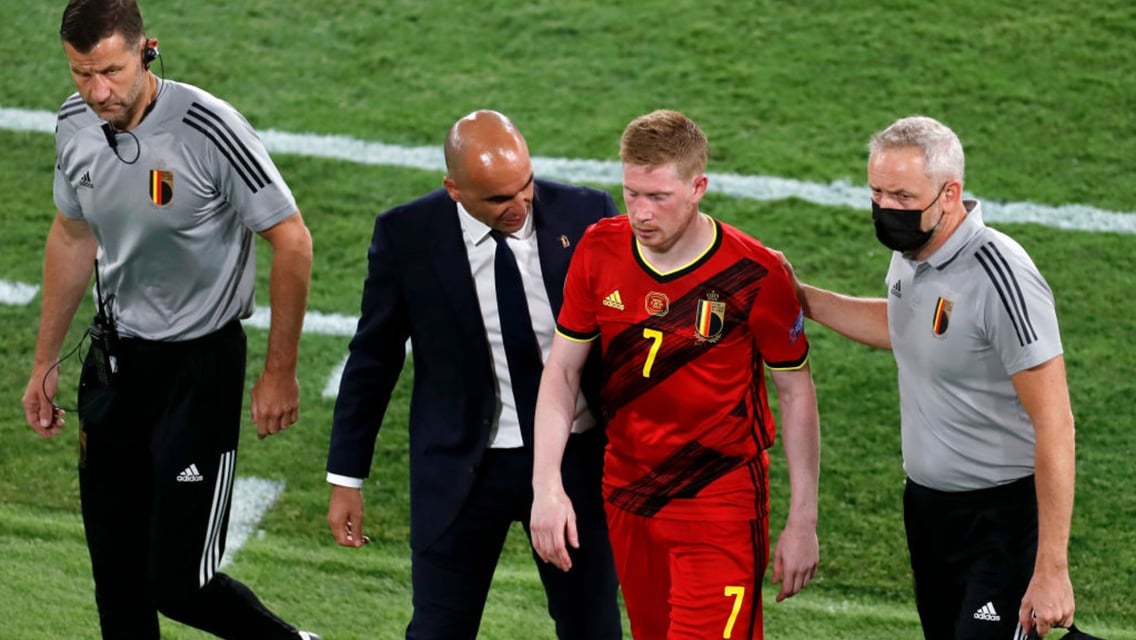 De Bruyne injury concern as Belgium edge past Portugal
