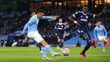 BACK TO HIS BEST: Gabriel Jesus smashes into the roof of the net