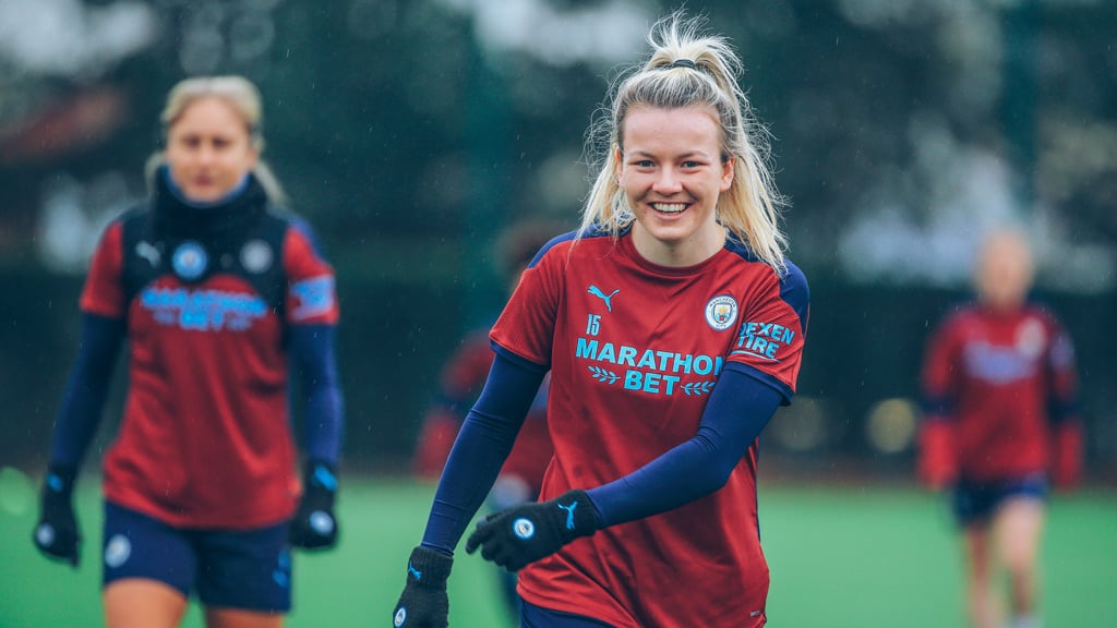 WELCOME BACK: A glorious sight to see Lauren Hemp back on the pitch