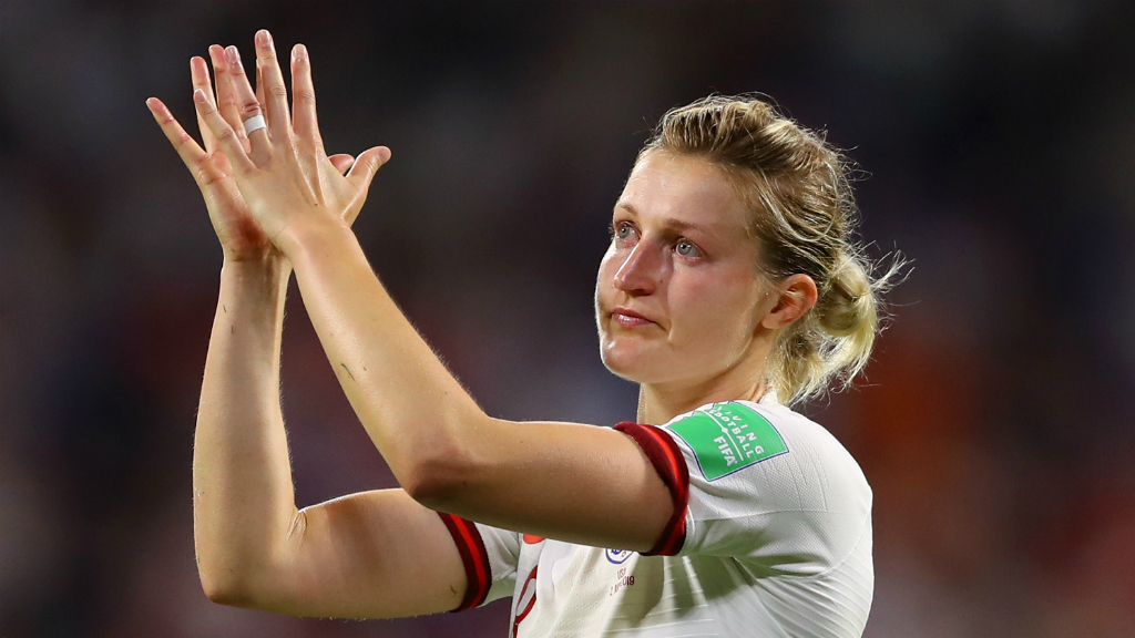 WHITE HEART: Ellen White spoke of her pride for the Lionesses