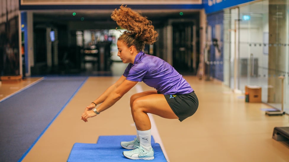 FLEXI TIME : Matilde Fidalgo goes through her routine in the City gym