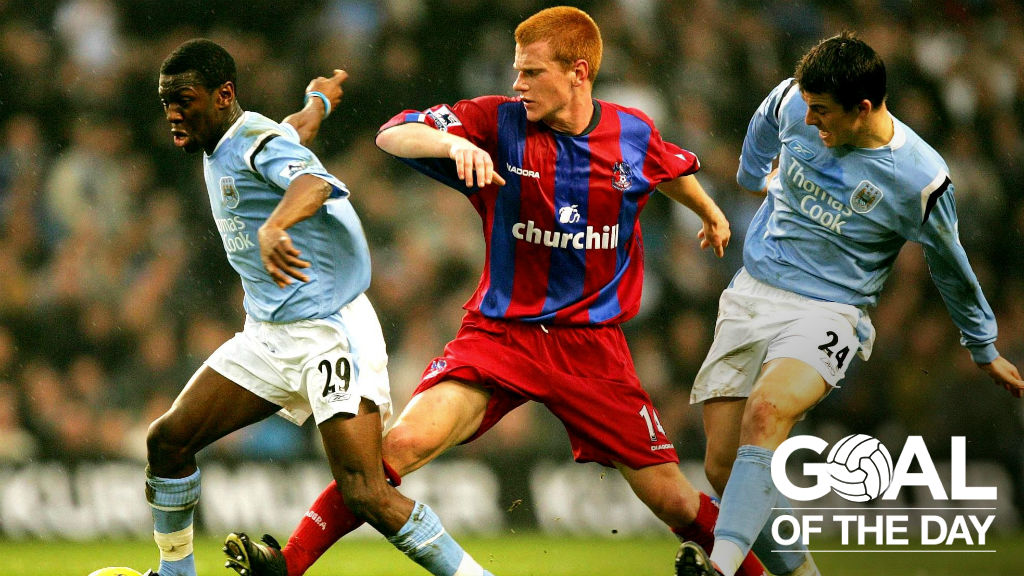 SWP: A wonderful strike from Shaun Wright-Phillips helped City to a win over Palace back in 2005