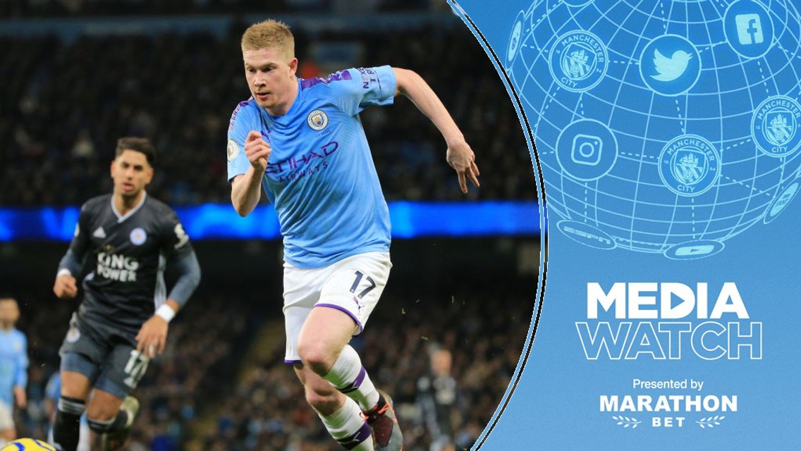 MEDIA WATCH: There's been more praise for Kevin De Bruyne.
