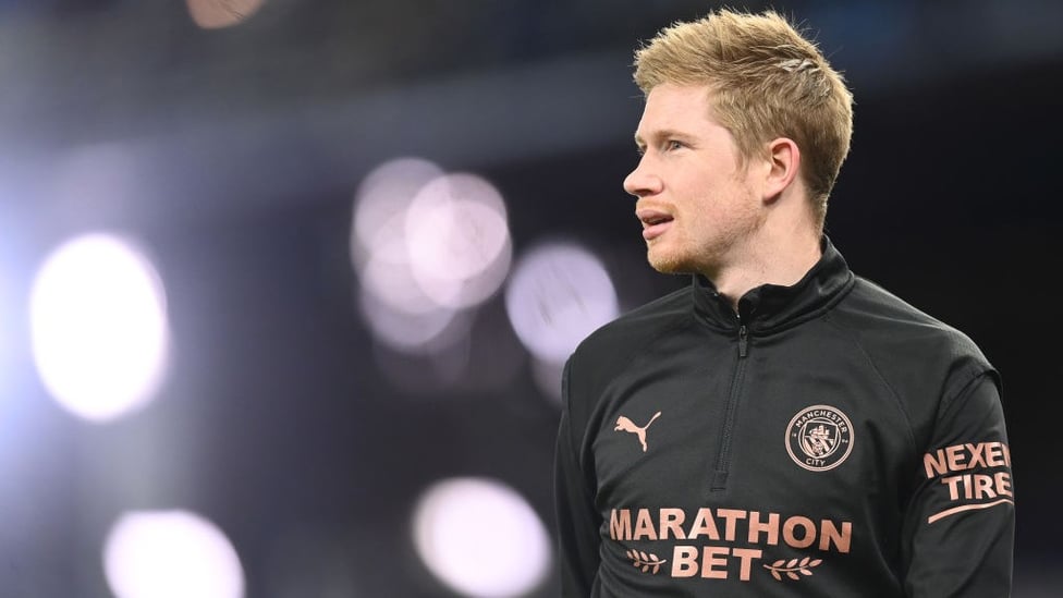 GUESS WHO'S BACK? : Kevin De Bruyne makes his return to the match day squad after seven games out.