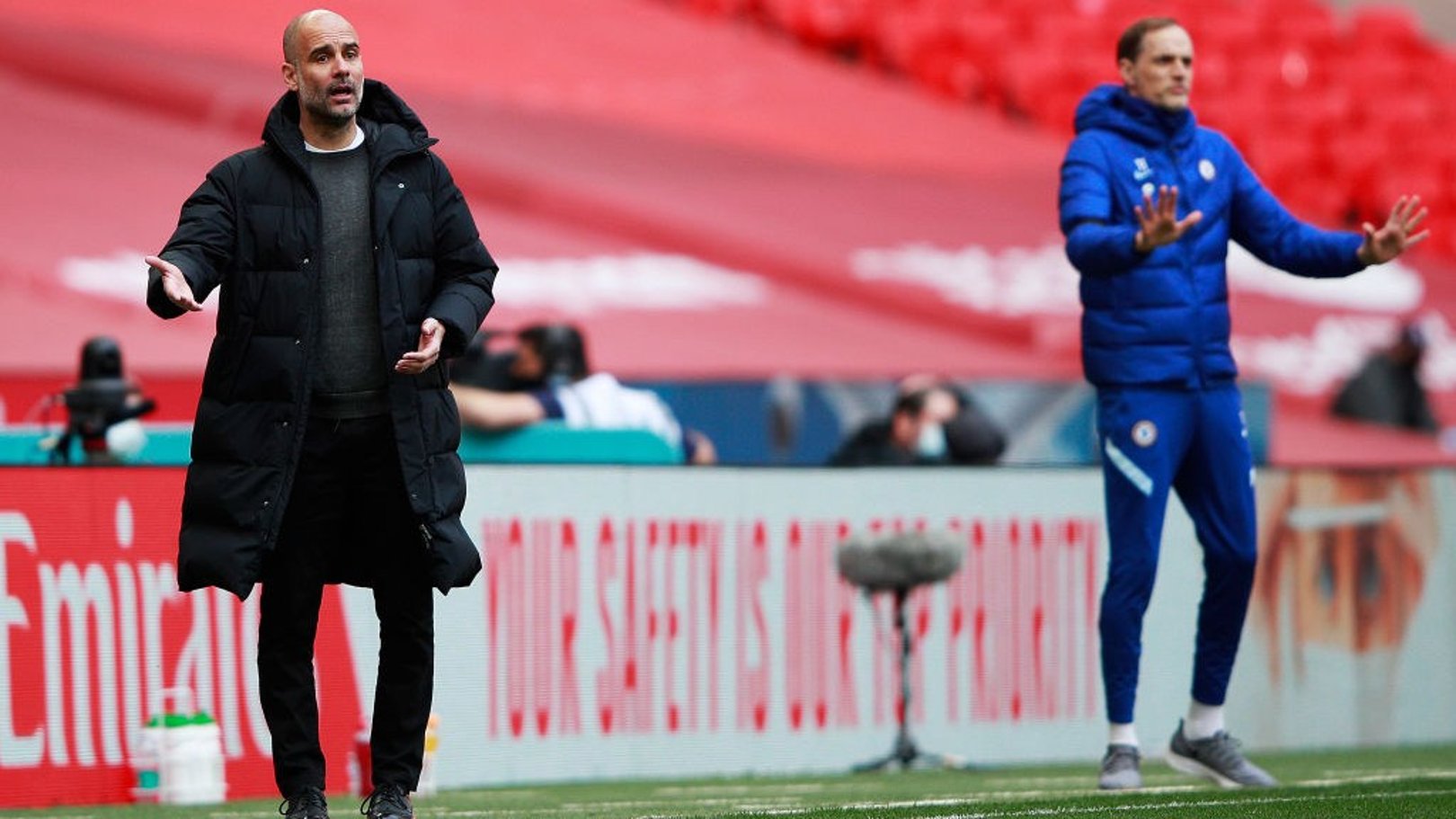 THE BOSS: Guardiola looks to get his message across 