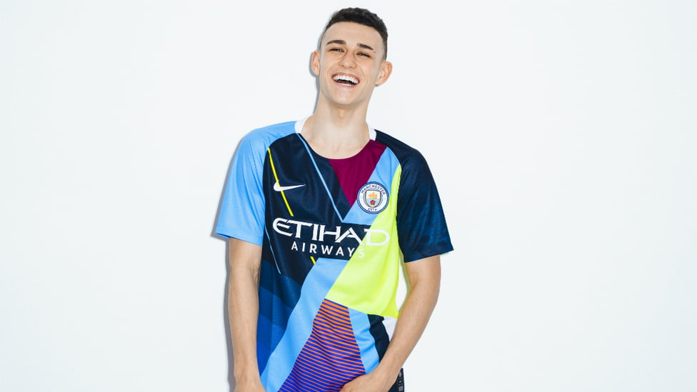ALL SMILES; Phil Foden has worn every shirt produced by Nike in a six-year partnership with City