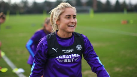 TALK OF THE TOWN: Steph Houghton says she fully understands how Sunday's opponents Ipswich have been gripped by Cup fever