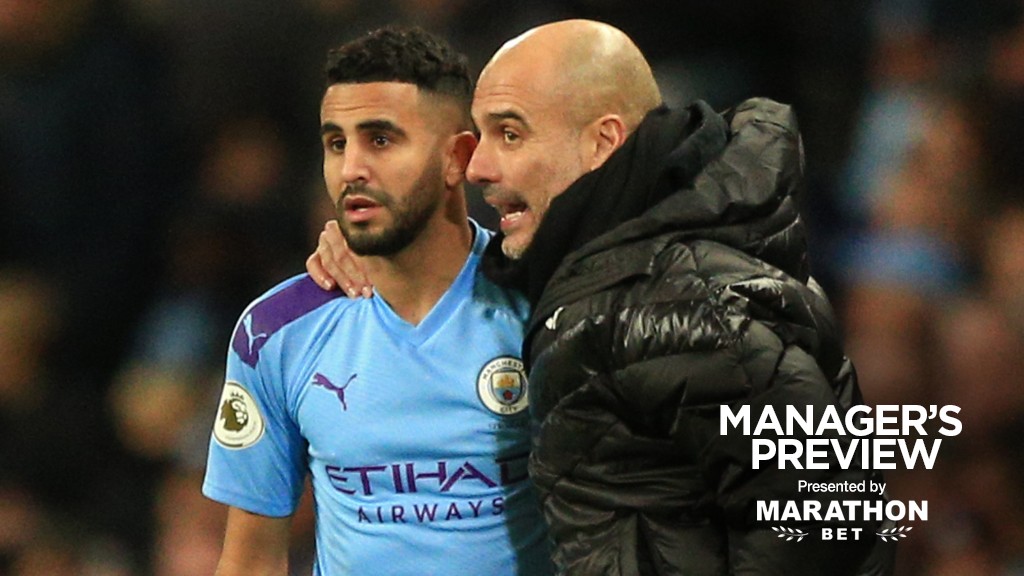 IMPRESSED: Pep Guardiola saluted Riyad Mahrez' form ahead of City's game against Leicester.