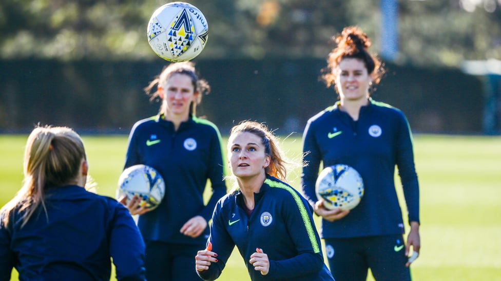 EYES ON THE PRIZE : Focused ahead of Sunday's match.