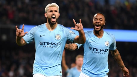25 AND COUNTING: Sergio celebrates with Raheem