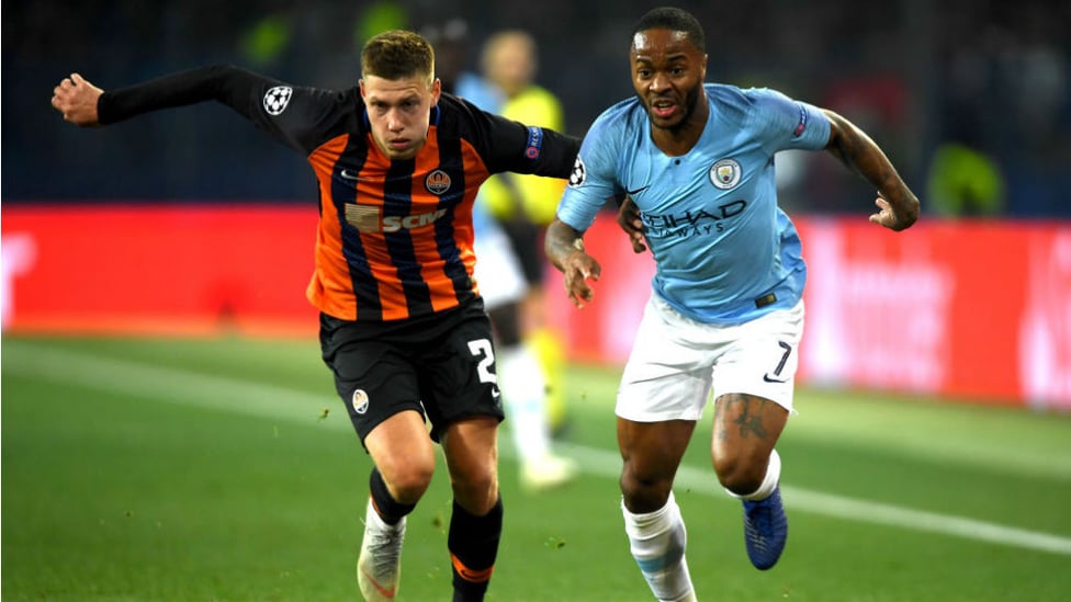 FORWARD MARCH : Raheem Sterling looks to get City motoring once again