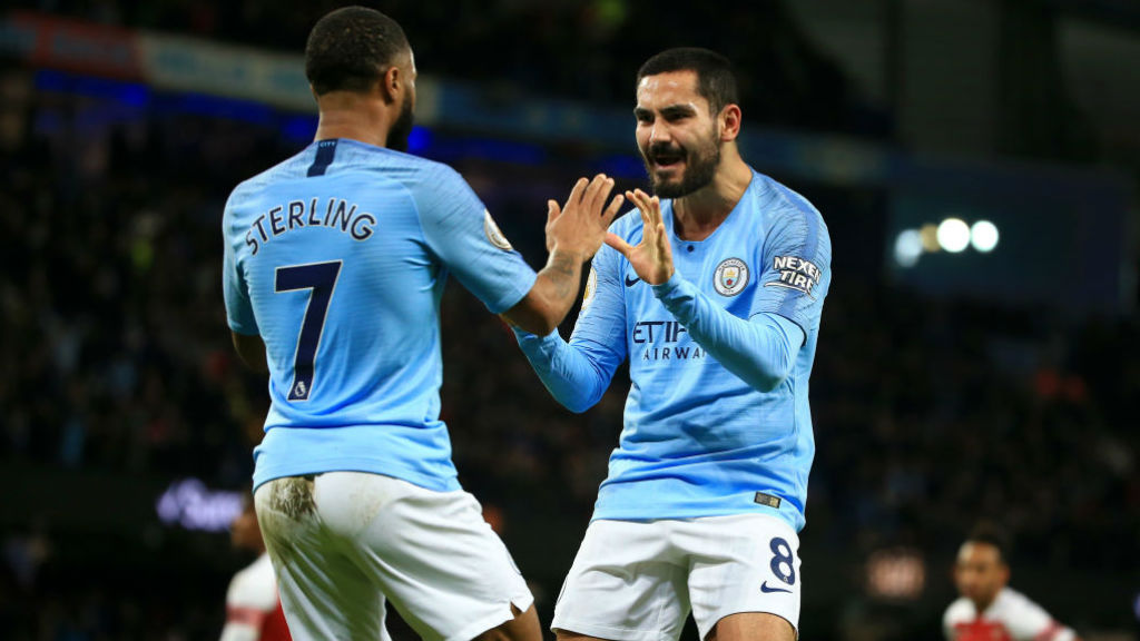 GET IN: Raheem and Ilkay celebrate 