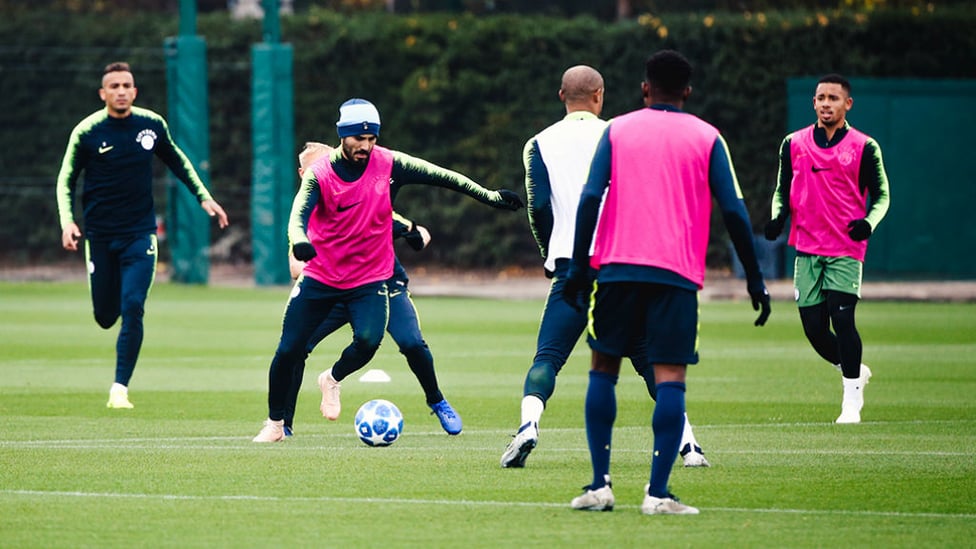 FULL THROTTLE : Ilkay Gundogan was in the thick of the action as he works his way back to full fitness