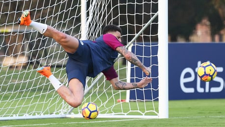 Pep's crossbar challenge and Walker goes in goal!