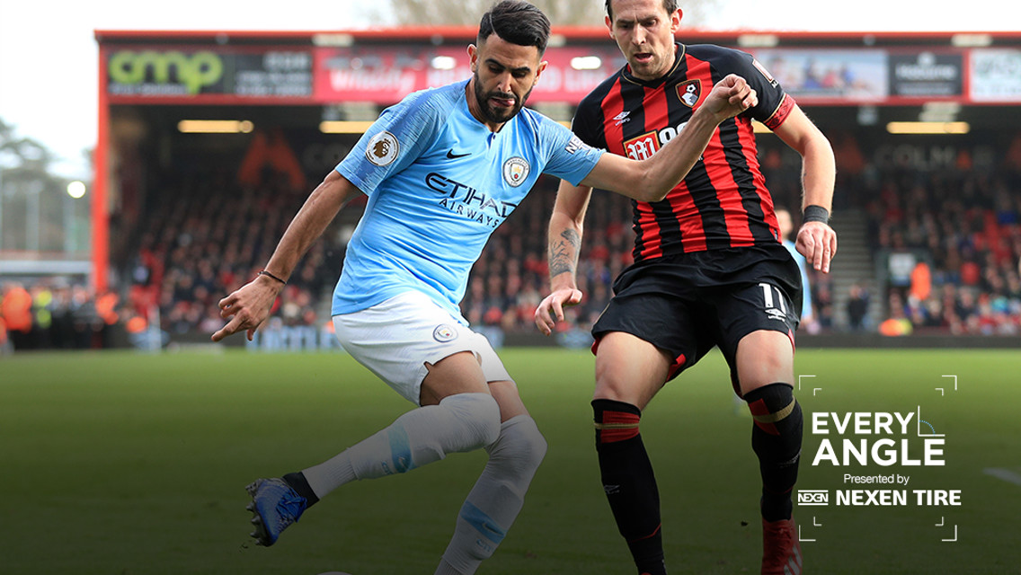 EVERY ANGLE: Watch Riyad Mahrez's winner at the Vitality Stadium in all its glory.
