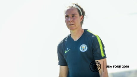 REACTION: Karen Bardsley.