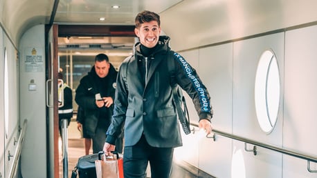 CHEESE: A big grin from John Stones!