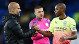 PEP TALK: Fernandinho credited Pep Guardiola for his impressive displays as a stand-in centre-back.