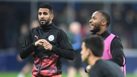 BACK: Riyad Mahrez is one of five changes for City's Champions League clash with Atalanta.