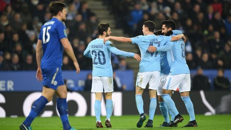 BERNARDO BRILLIANCE: City's goalscorer celebrates his second goal of the season. 