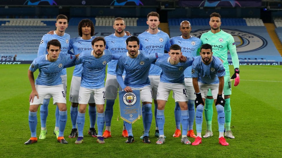 SQUAD GOALS : The lads get together ahead of kick-off