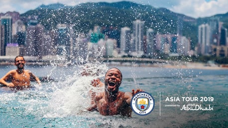 RECOVERY TIME: The boys took some time to relax in Hong Kong