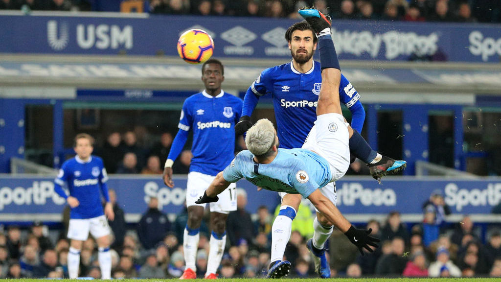 ARGENTINE ACROBATICS: Sergio goes for the spectacular