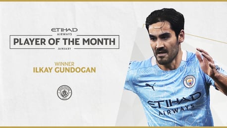 Gundogan voted Etihad Player of the Month