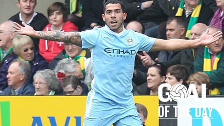 Goal of the Day: Tevez v Norwich 2012