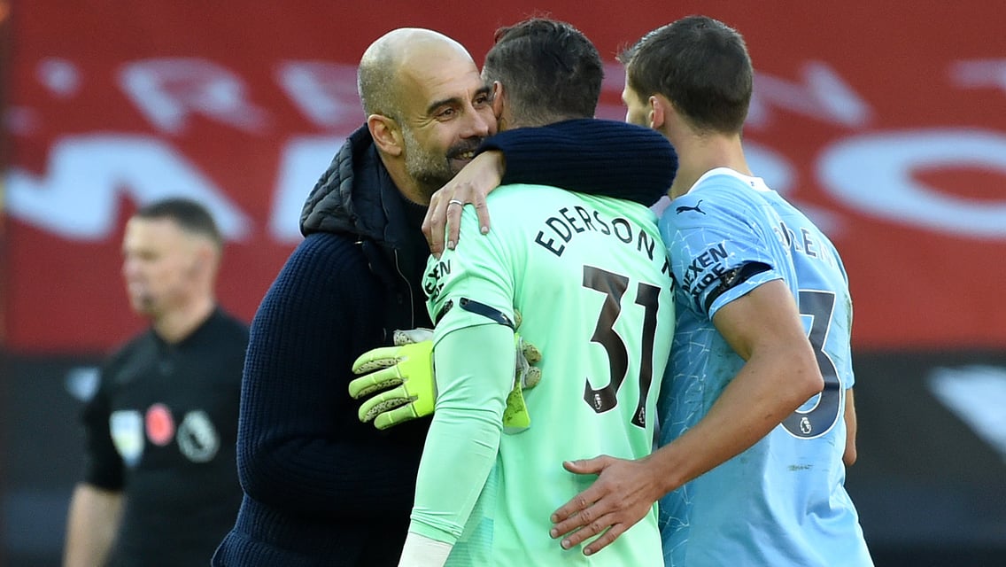 Guardiola: Ederson's distribution the best I've seen