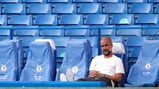 COOL PEP: The boss enjoying some alone time in the dugout.