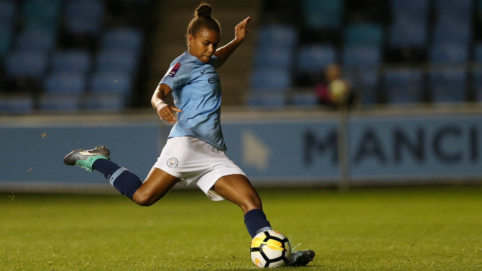 PARRIS LIFE: Nikita Parris bagged a brace in the win over Everton...