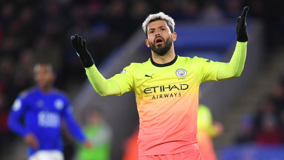 AGONY: Sergio Aguero's expression says it all after his penalty was saved